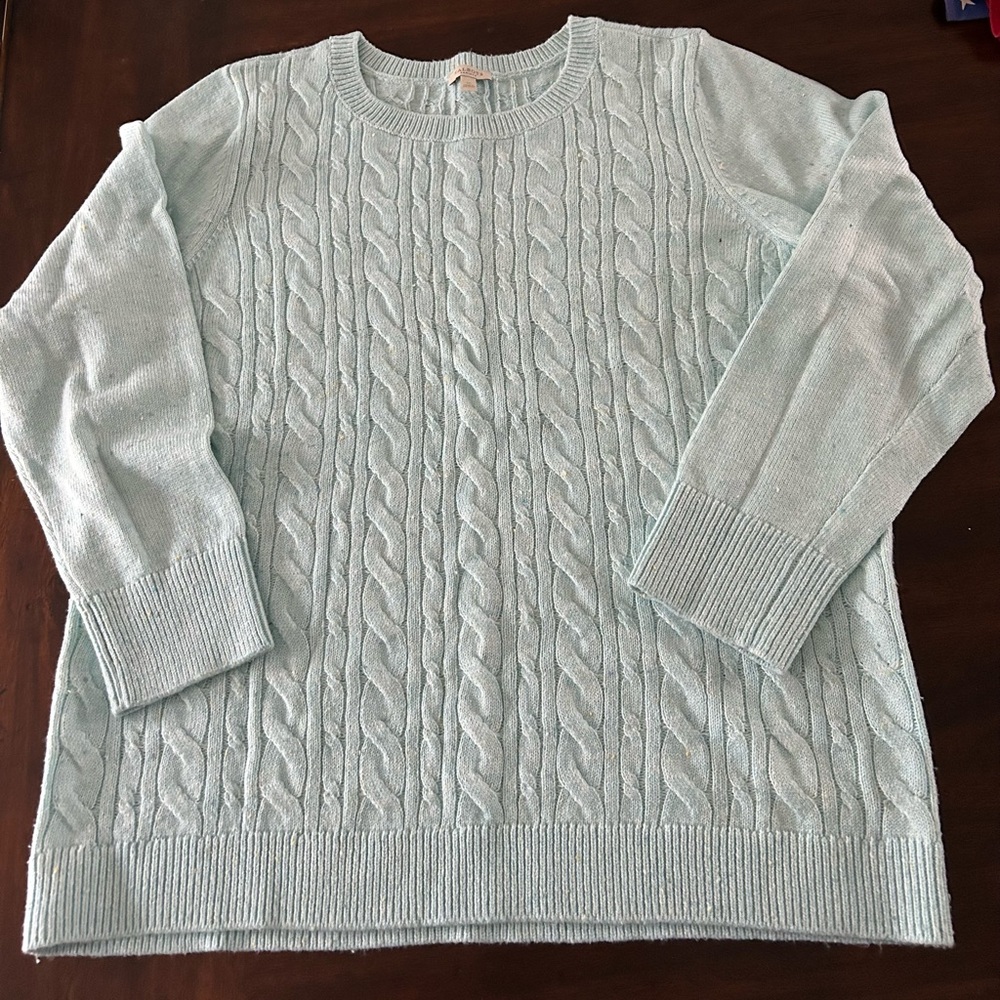 Talbots Navy Cable Knit Sweaters size 1X - Picture 5 of 8